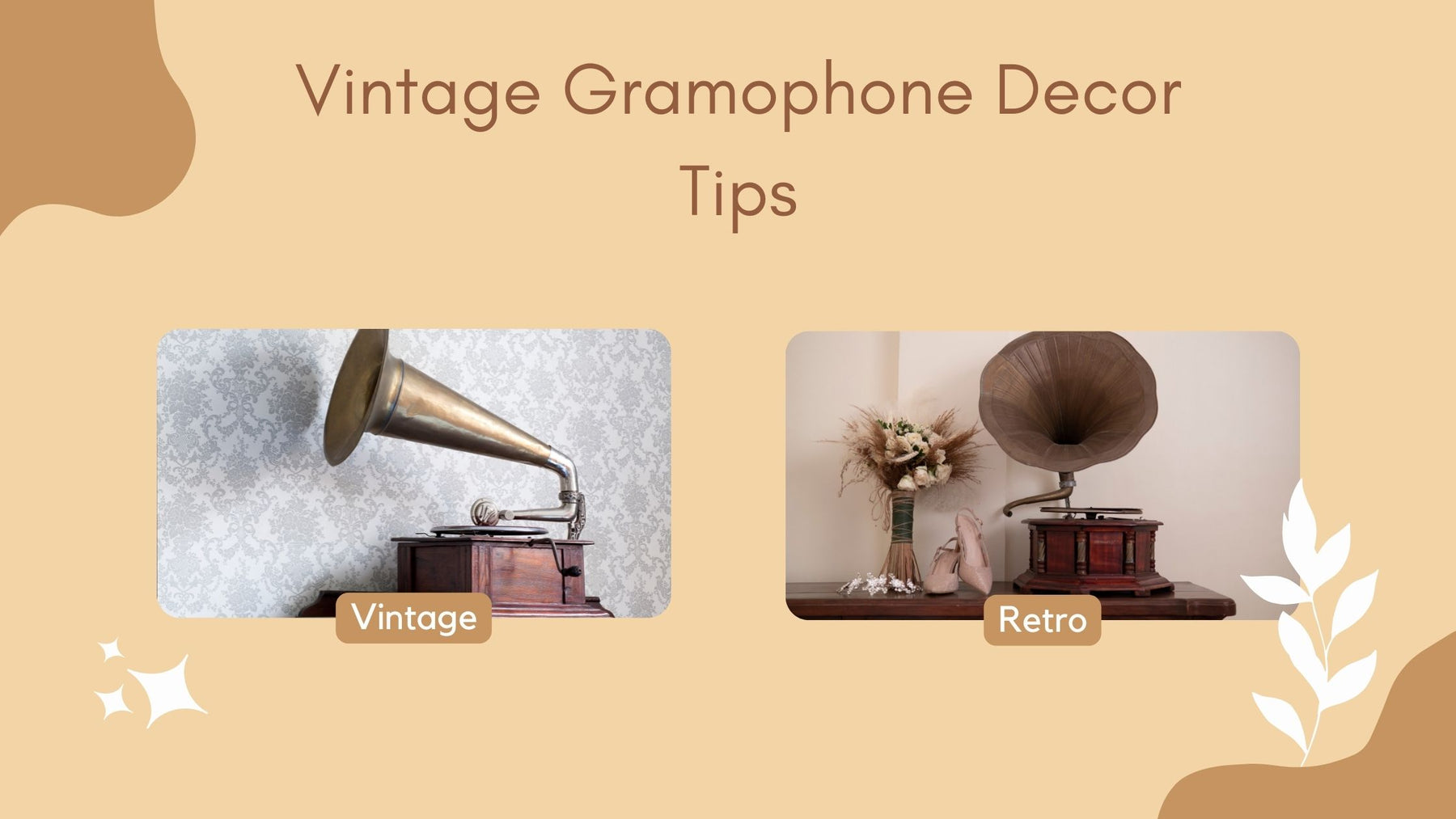 5 Tips To Decorate Your Home With A Vintage Gramophone - The Handmade Store