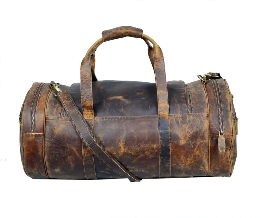 Mens Tan Leather Holdall