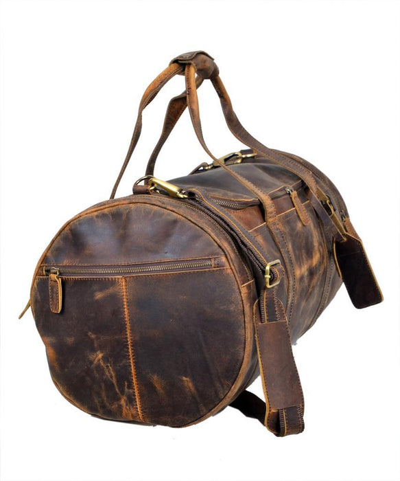 Mens Tan Leather Holdall