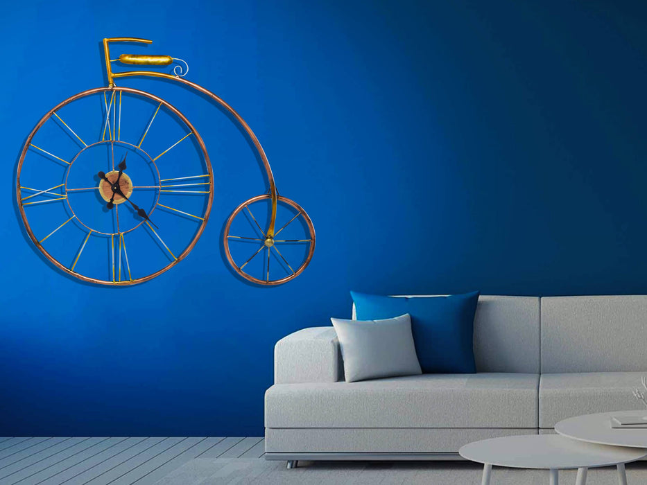 Antique Metal Wall Clock -