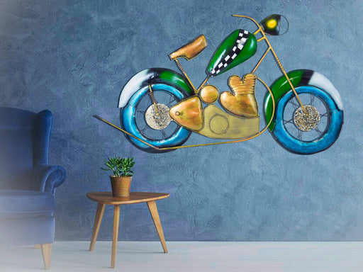 Metal Motorcycle Wall Art -