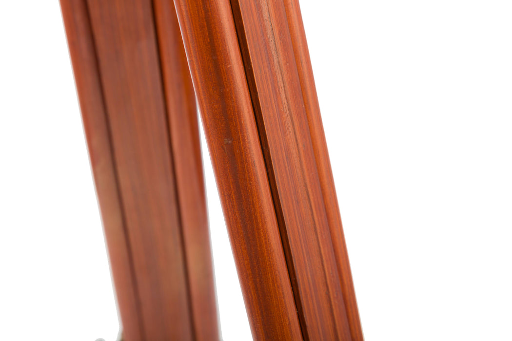 Wooden standing tripod clock