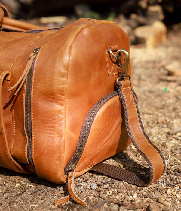best leather duffle bag canada