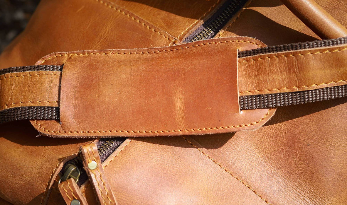 quality mens leather duffle bag