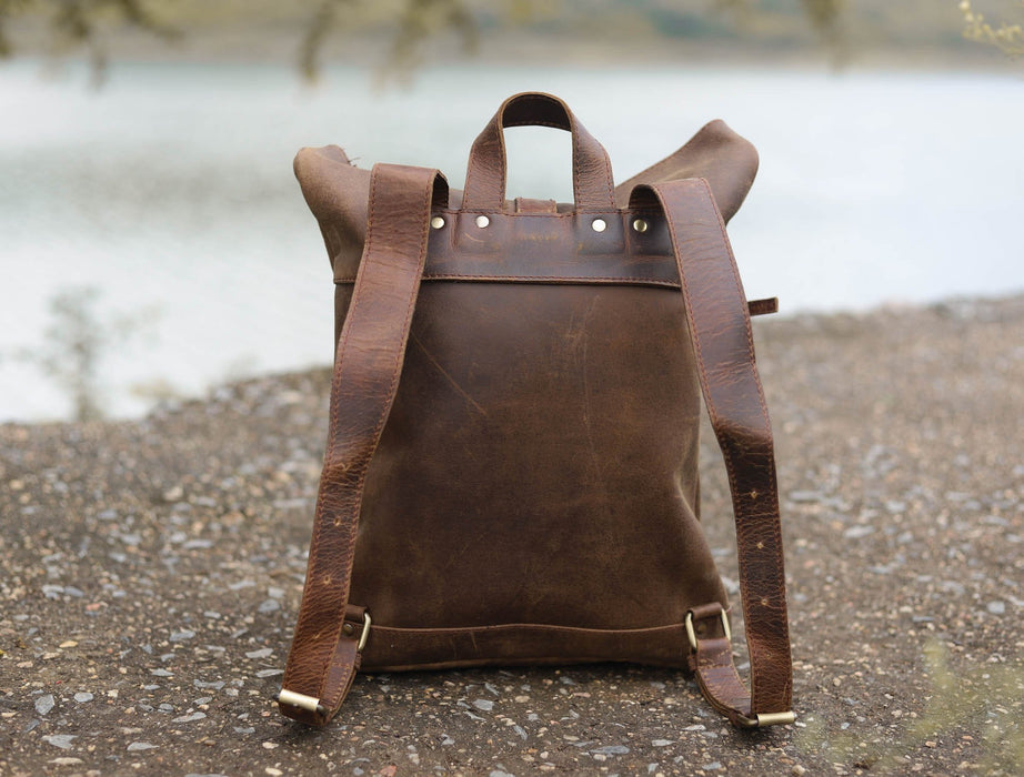 old fashioned backpack