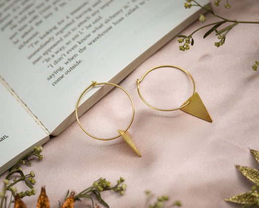 Light Gold Hoop Earrings - Jewellery