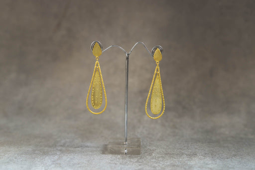 Gold Light Weight Earrings - Jewellery