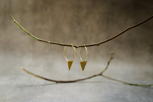 Light Gold Hoop Earrings - Jewellery