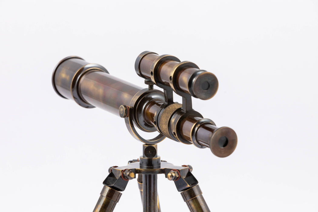 Large Antique Brass Telescope - Telescopes