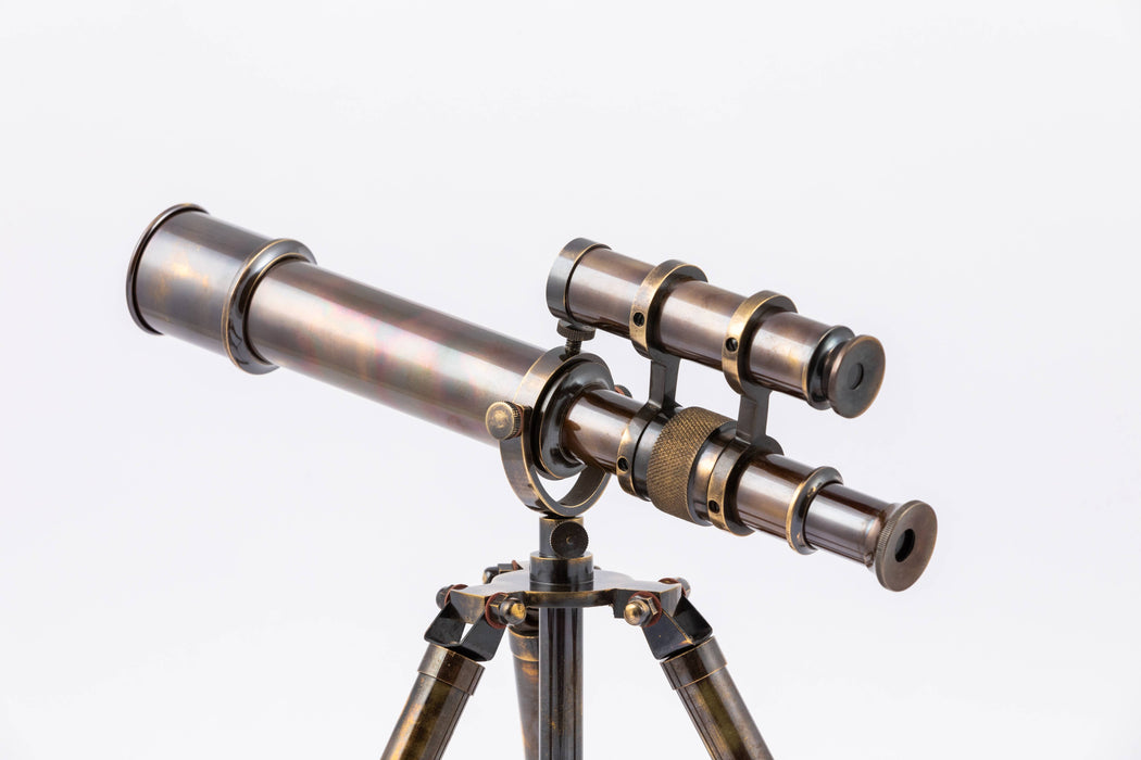 Large Antique Brass Telescope - Telescopes