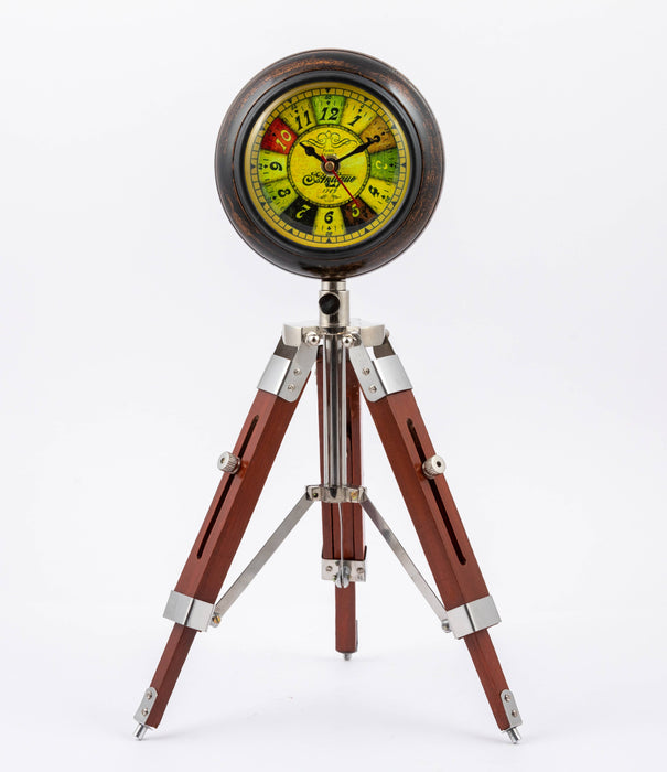 Tripod vintage clock