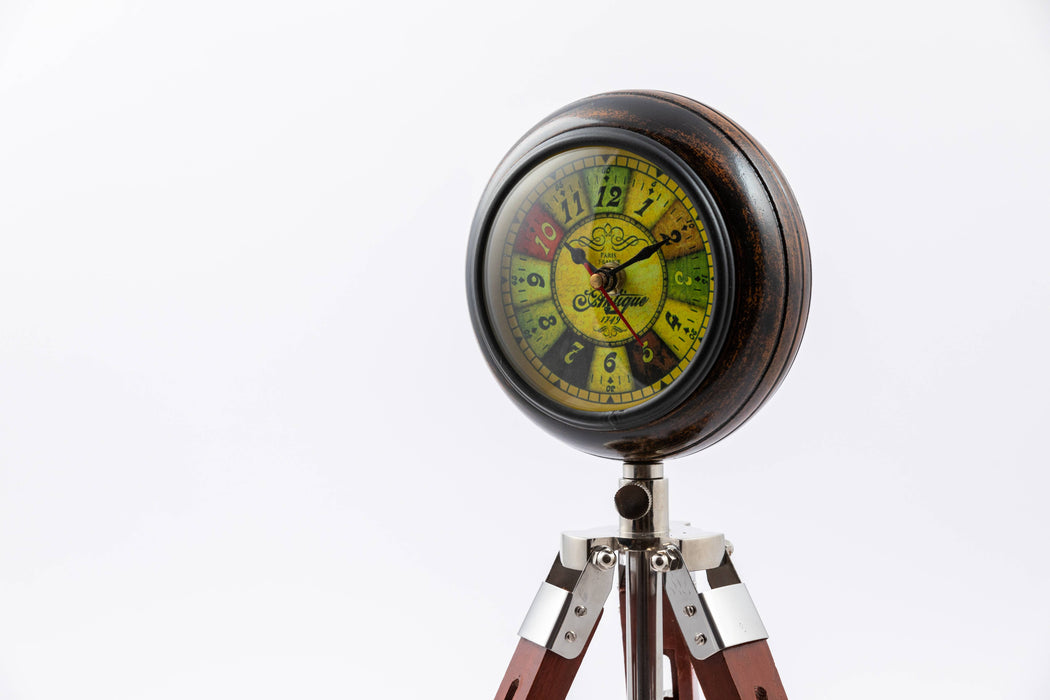 Adjustable height standing clock