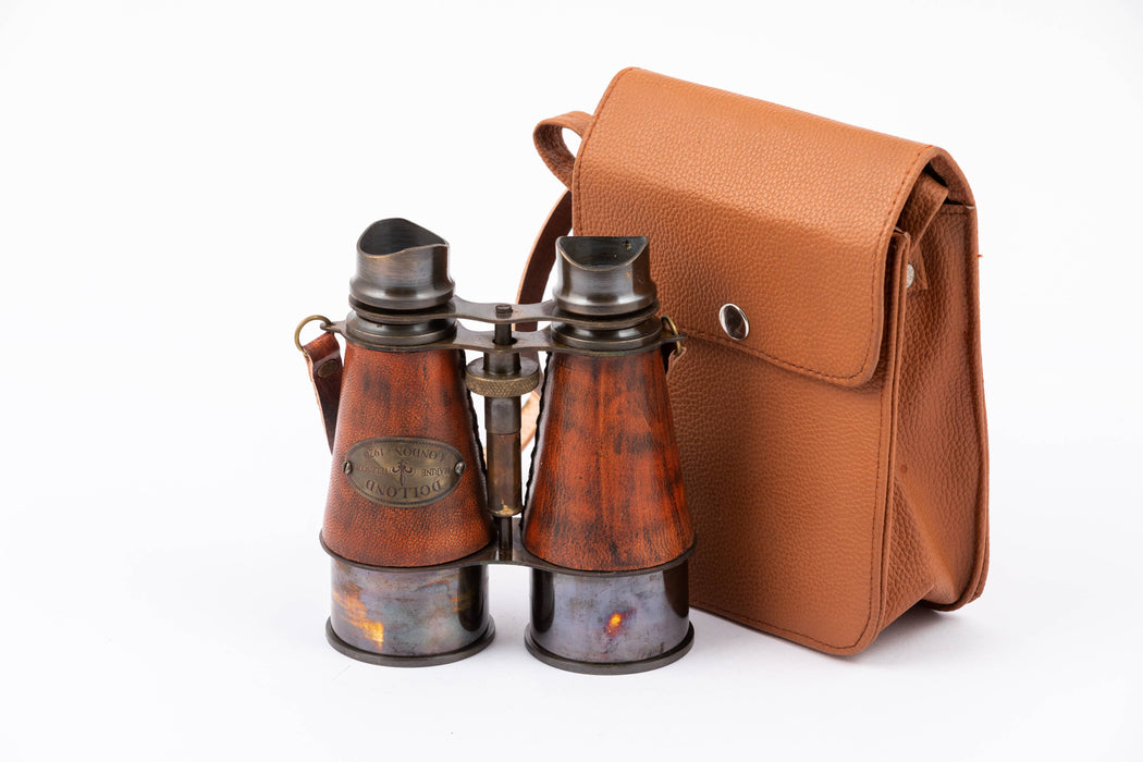 Vintage Binoculars With Leather Case - Binoculars