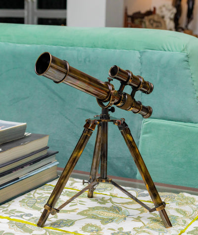Large Antique Brass Telescope