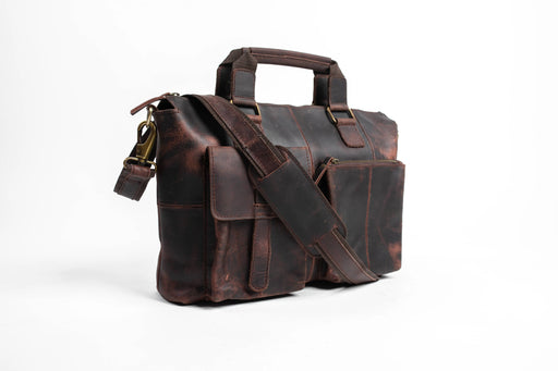 Rugged Leather Briefcase