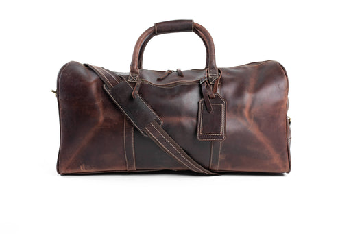 Vintage Leather Holdall For Men