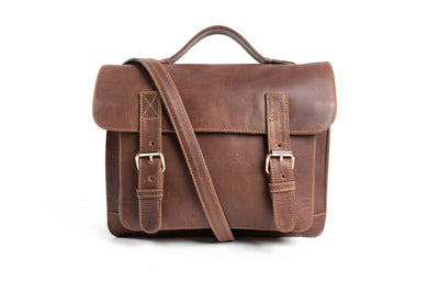 Chestnut Brown Leather Satchel