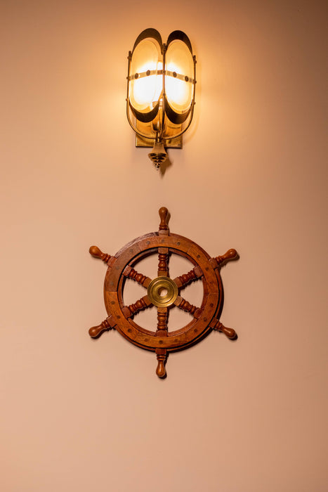 ship wheel wall mount