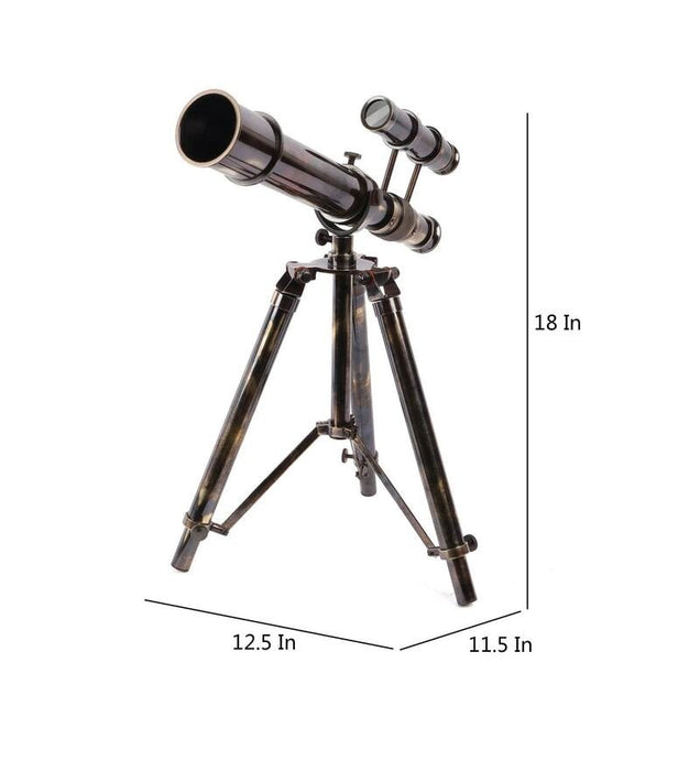 Large Antique Brass Telescope