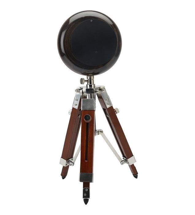 Clock with wooden stand