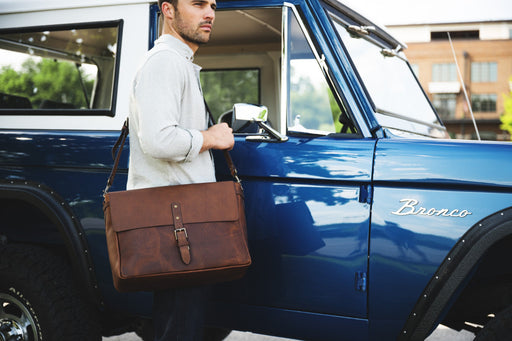Full Grain Leather Messenger Bag