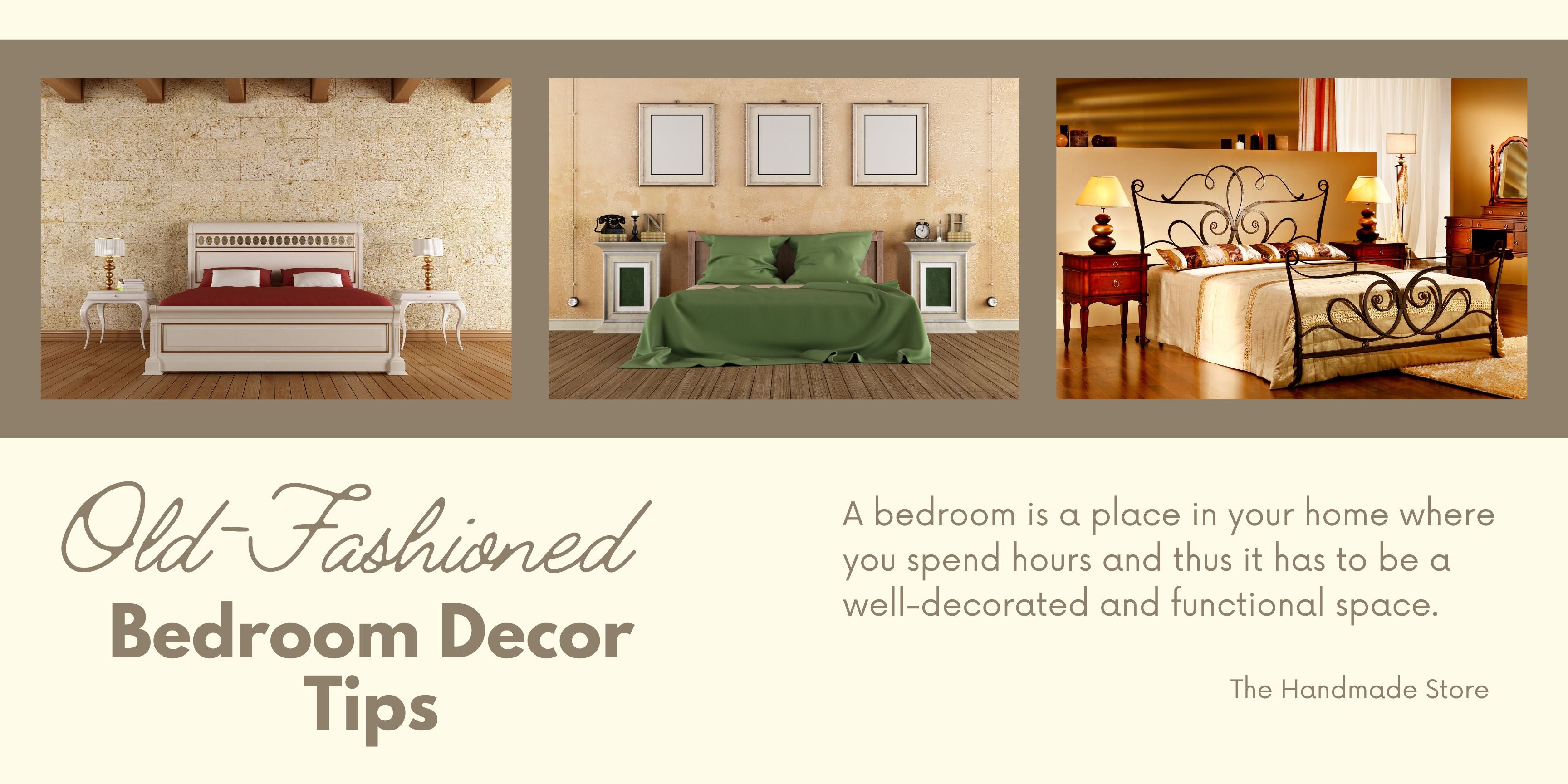 7 Old-Fashioned Bedroom Decor Tips — The Handmade Store