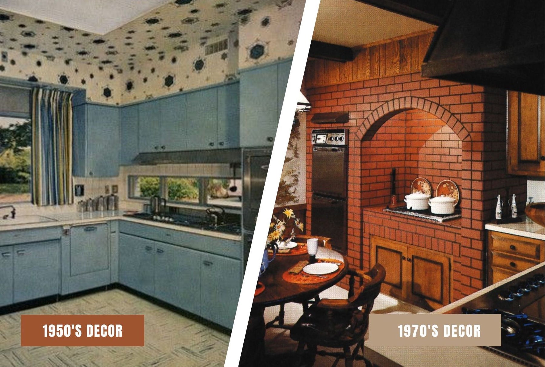 1950's Decor Vs. 1970's Vintage Decor - The Difference - The Handmade Store