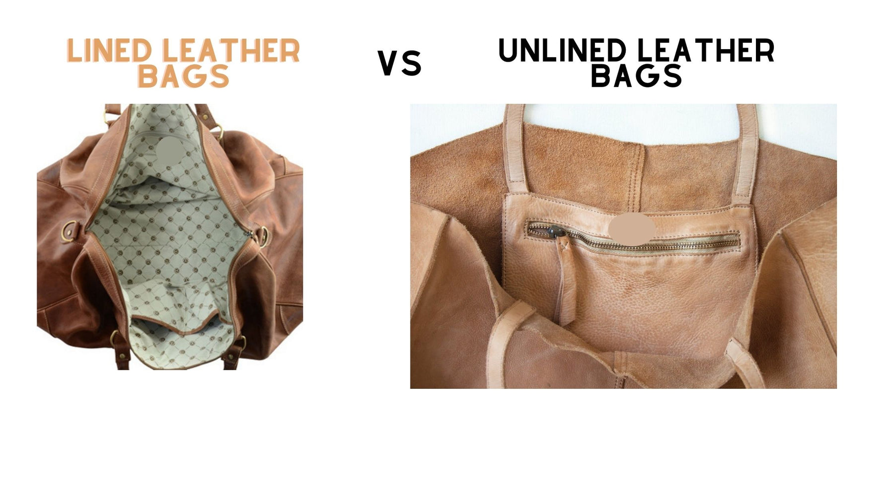 Lined Bags Vs Unlined Leather Bags - The Handmade Store