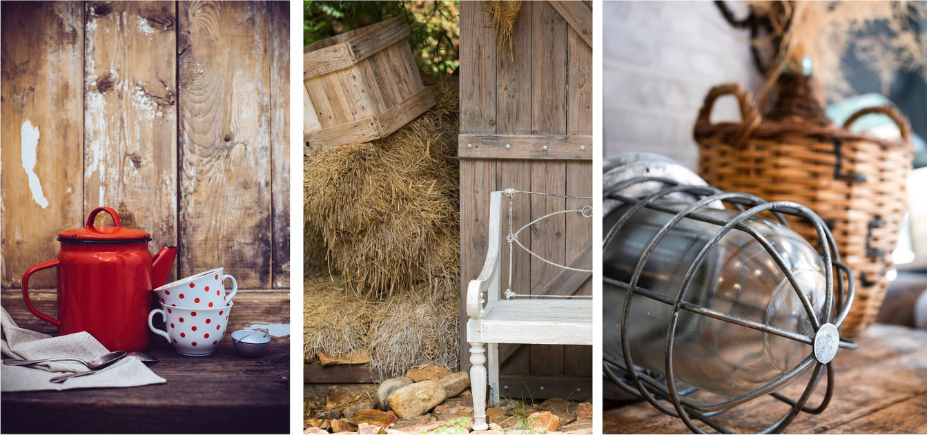 vintage and rustic decor