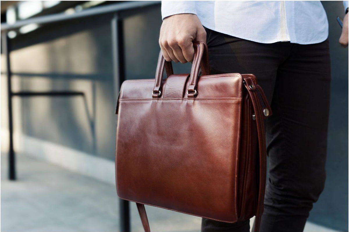 Mens formal clearance leather bags