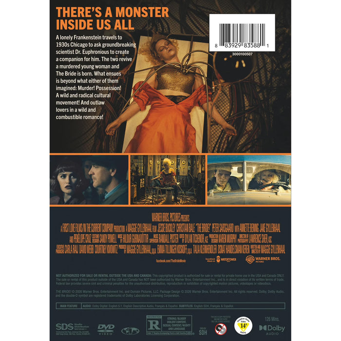The Bride! (2026) (DVD), Horror, Warner Bros.