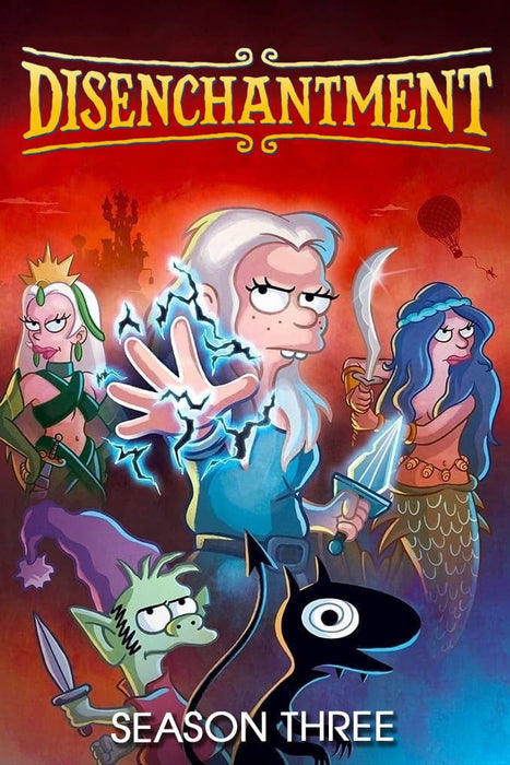 Disenchantment Season 3 DVD - Animation, Comedy, Action & Adventure, and Sci-Fi & Fantasy
