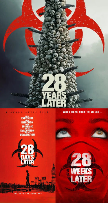 28 Years Later | 28 Weeks Later | 28 Days Later - 3 Movie DVD Collection - Horror,Thriller,Science Fiction