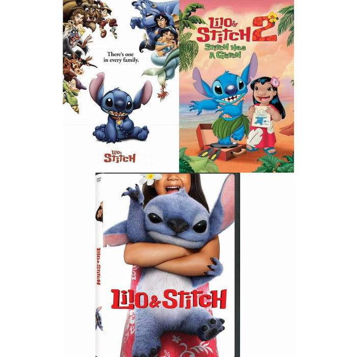 Lil0 & Stitch (2025) A Best Heart Touching Famliy Story [ Best 3 Movie Combo Collection DvD Box ]