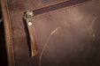 vintage brown leather purse 