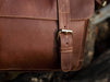 chestnut distress leather crossbody bag 