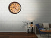 Retro Dark Brown Wall Clock - Wall Clocks