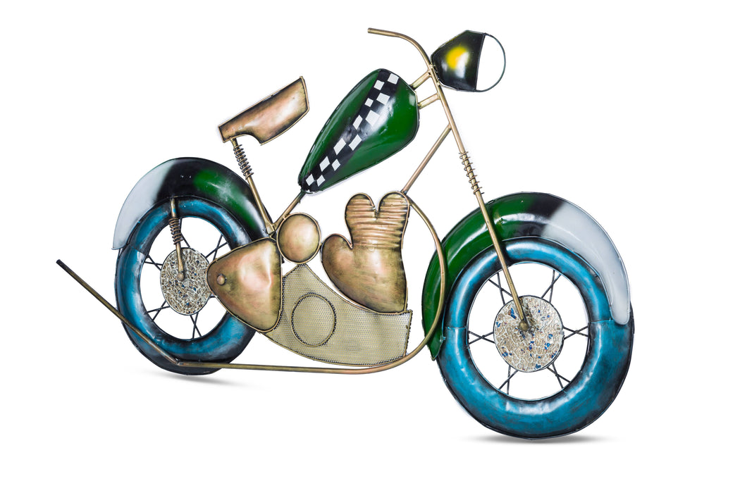 Metal Motorcycle Wall Art -