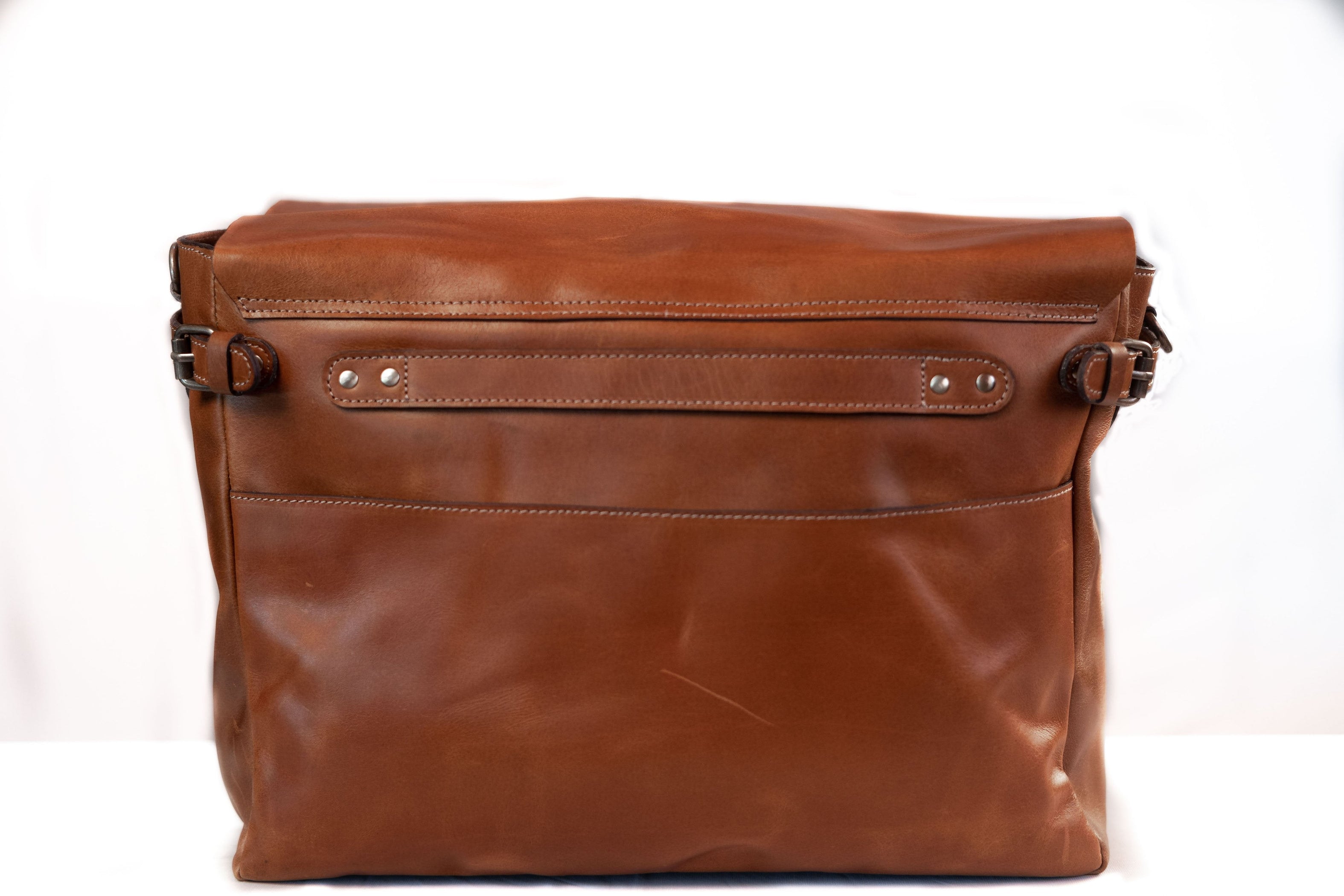 Full Grain Leather Messenger Bag For Men — The Handmade Store