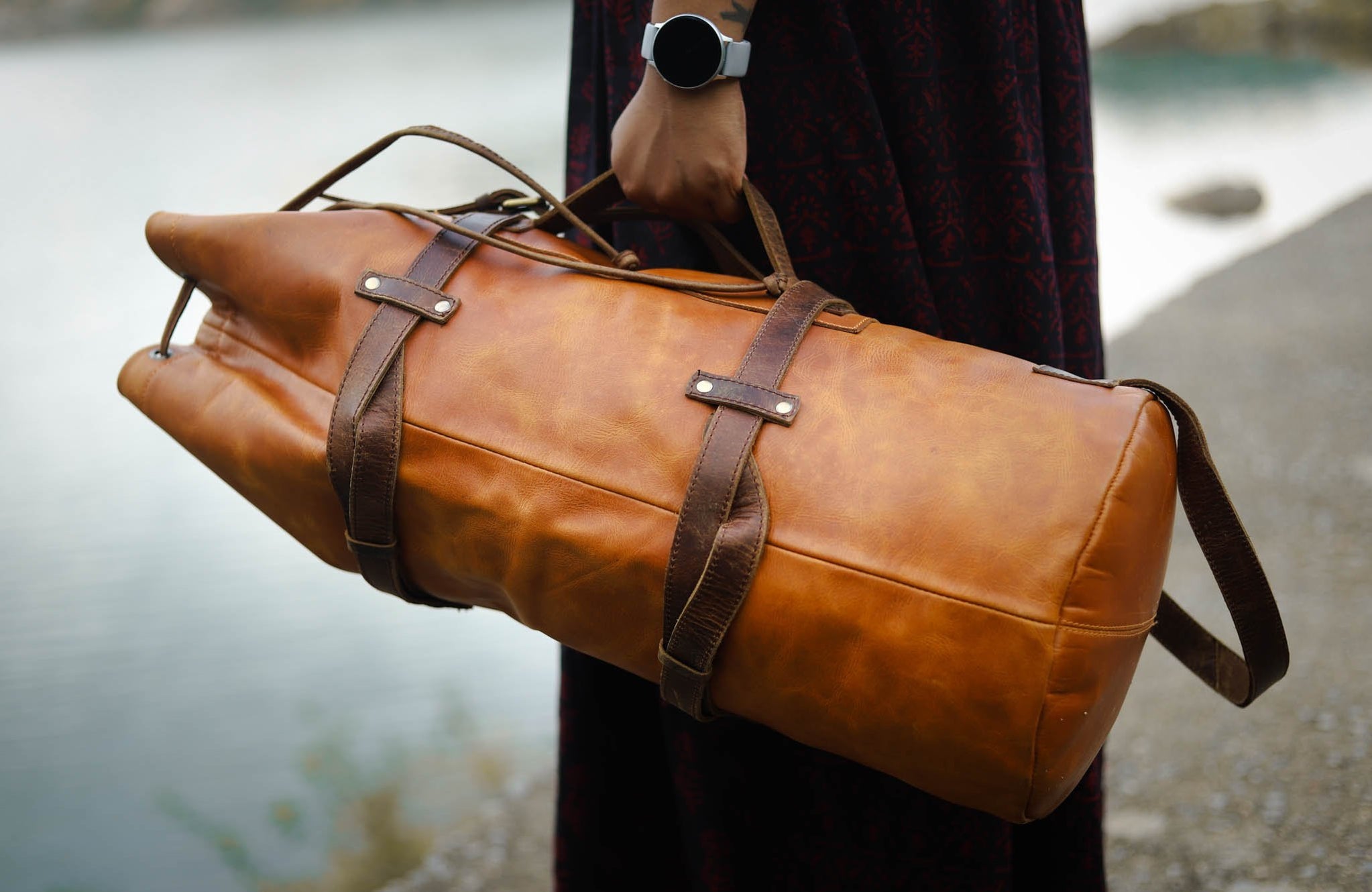 Leather Motorcycle Duffle Bag — The Handmade Store