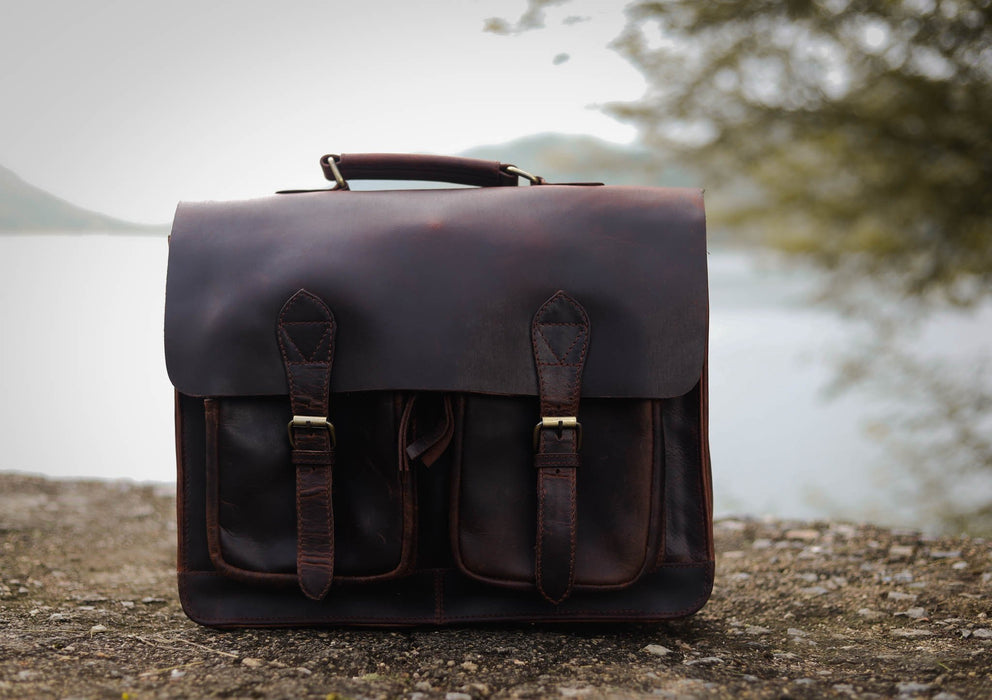Rustic Leather briefcase 