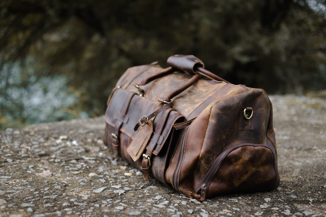 leather travelling bags for men