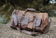 Vintage leather travel bags