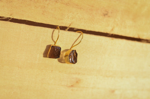 Amethyst Rough Stone Earrings - Jewellery