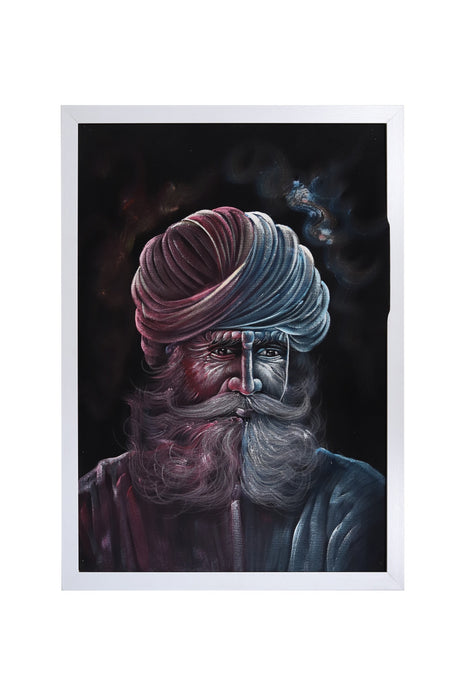 Rajasthani Turban Man Painting