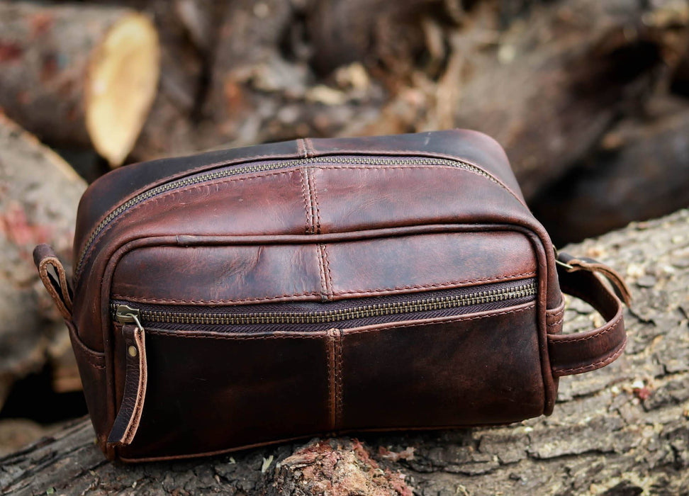 toiletry bag for men leather 