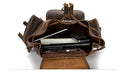 Distressed Leather Laptop Backpack - Leather Bag