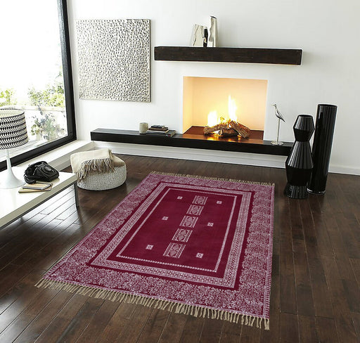 Red Moroccan Area Rug - Rugs