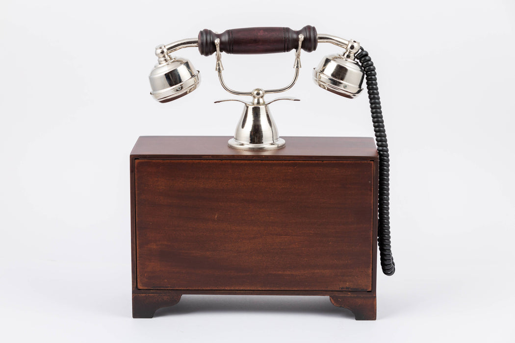 antique style wall phone landline 