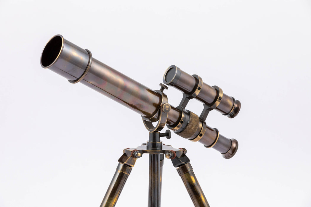 Large Antique Brass Telescope - Telescopes